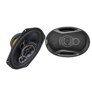 HMPS-69S 6" X9” 540W 2 WAY OVAL COAXIAL CAR SPEAKERS (PAIR, BLACK)